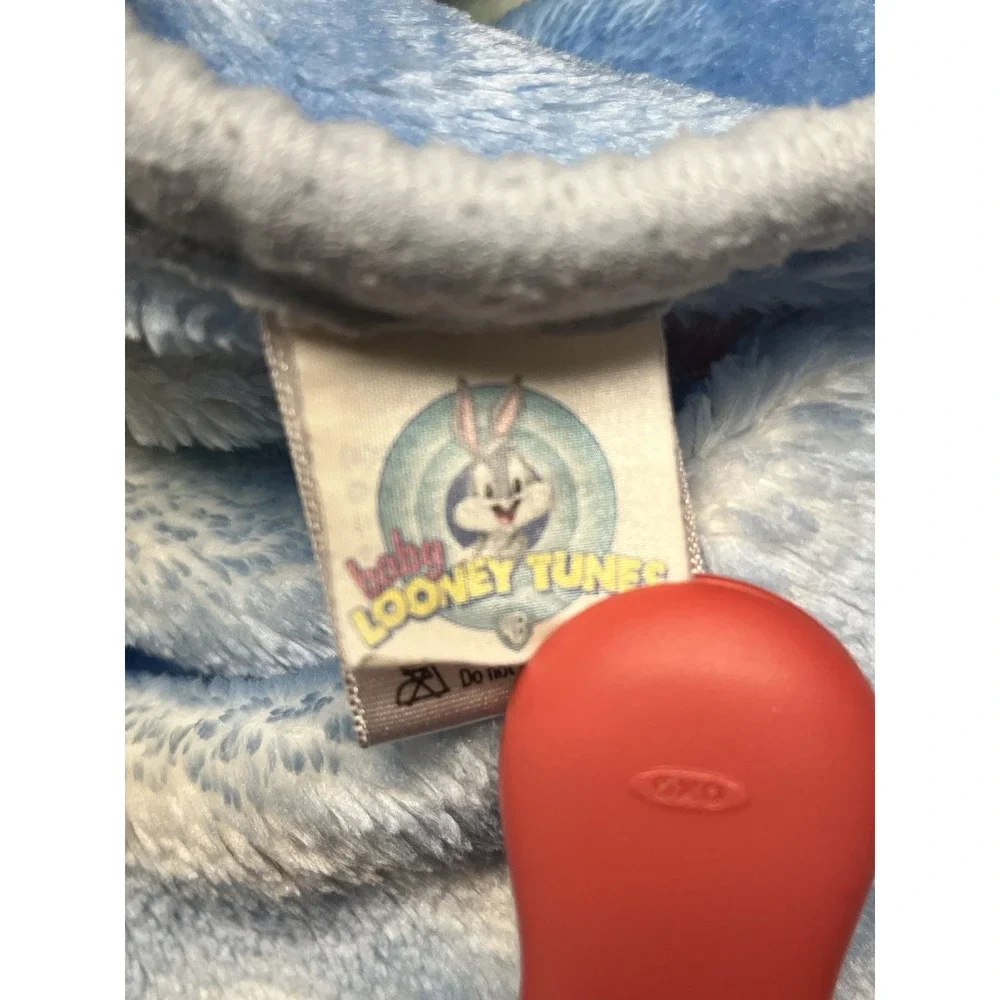 VTG Looney Tunes Baby Bugs Bunny Tweety Sylvester Outer Space Throw Blanket A